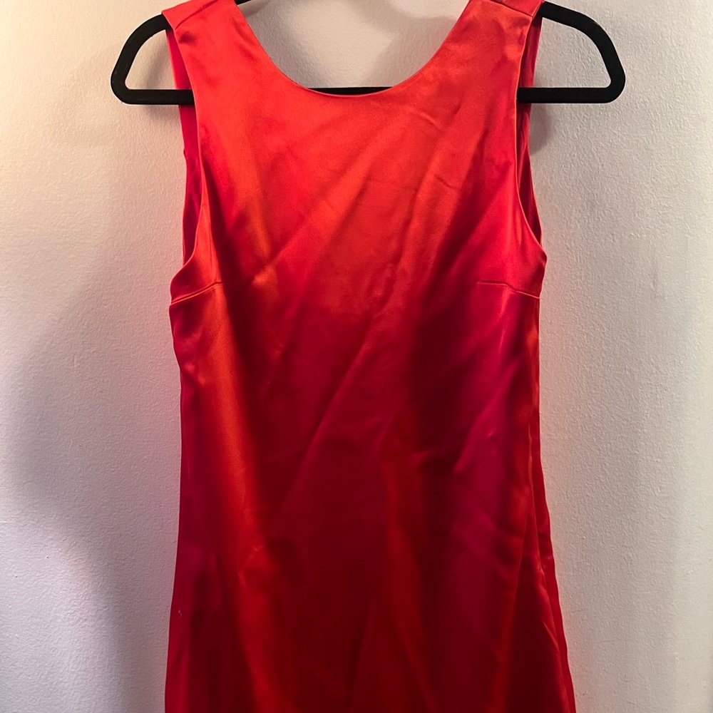 Alice and Olivia red mini dress